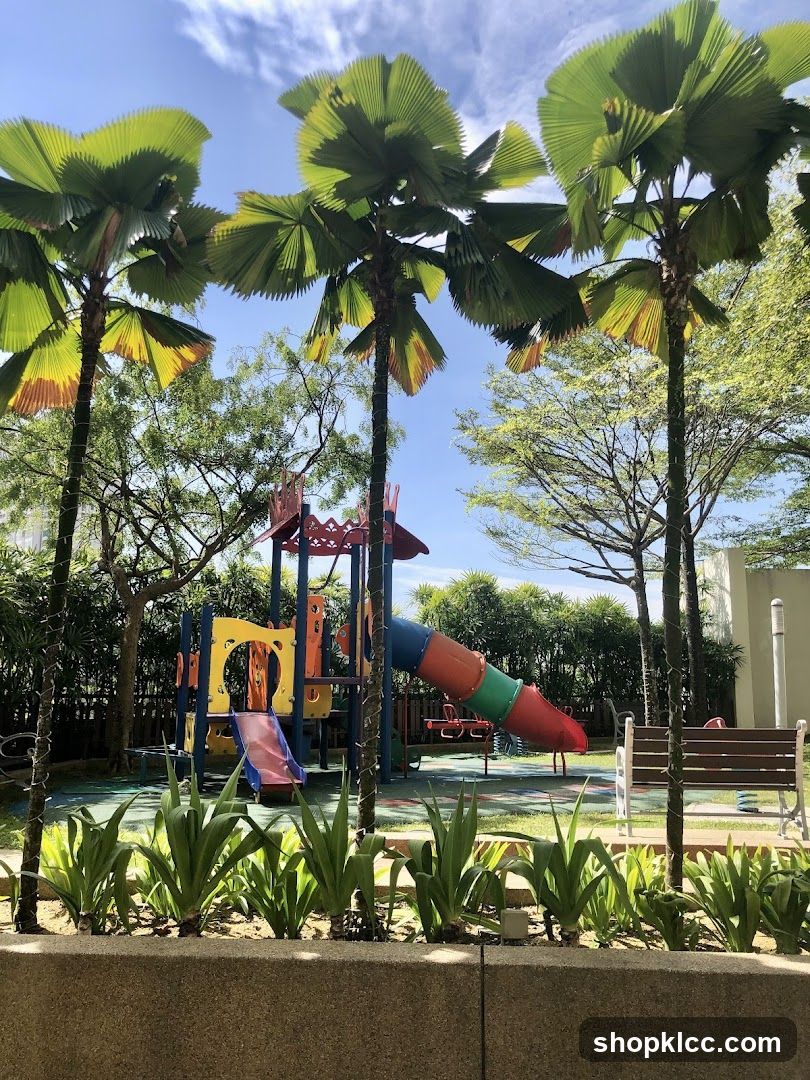 Playground with Palm Trees