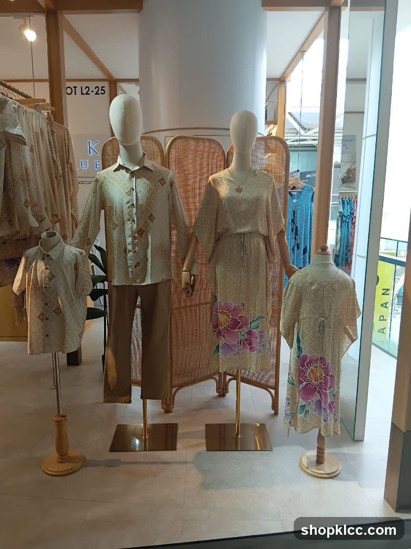 Mannequins Displaying Batik Clothing