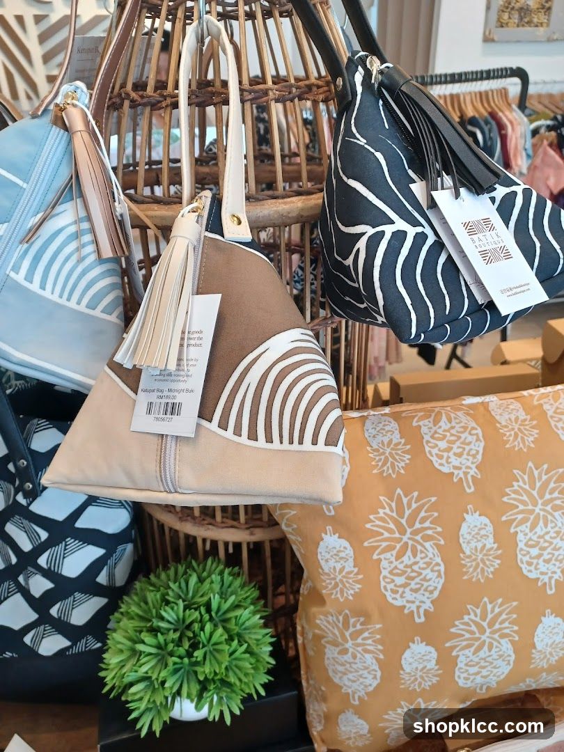 Bags and Pillows Display