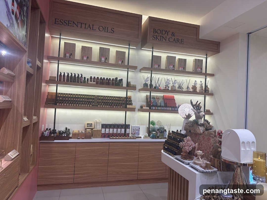 Essential Oils and Body Care Products Display