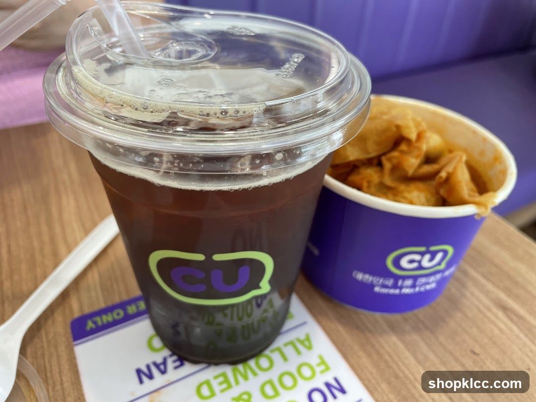 Iced Coffee and Snack