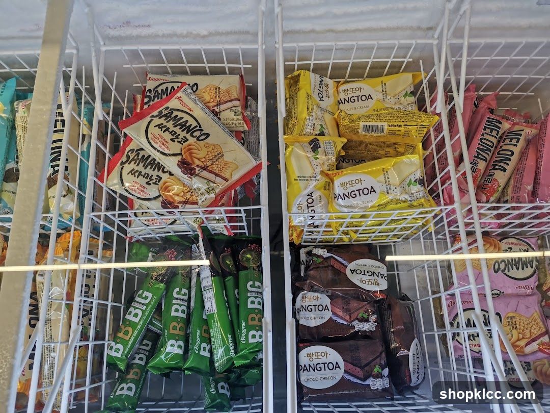 Frozen Desserts in Freezer