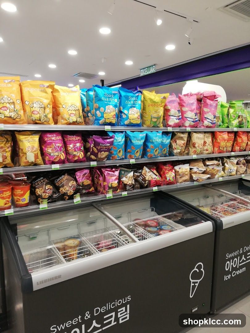 Snack Aisle and Ice Cream Freezers