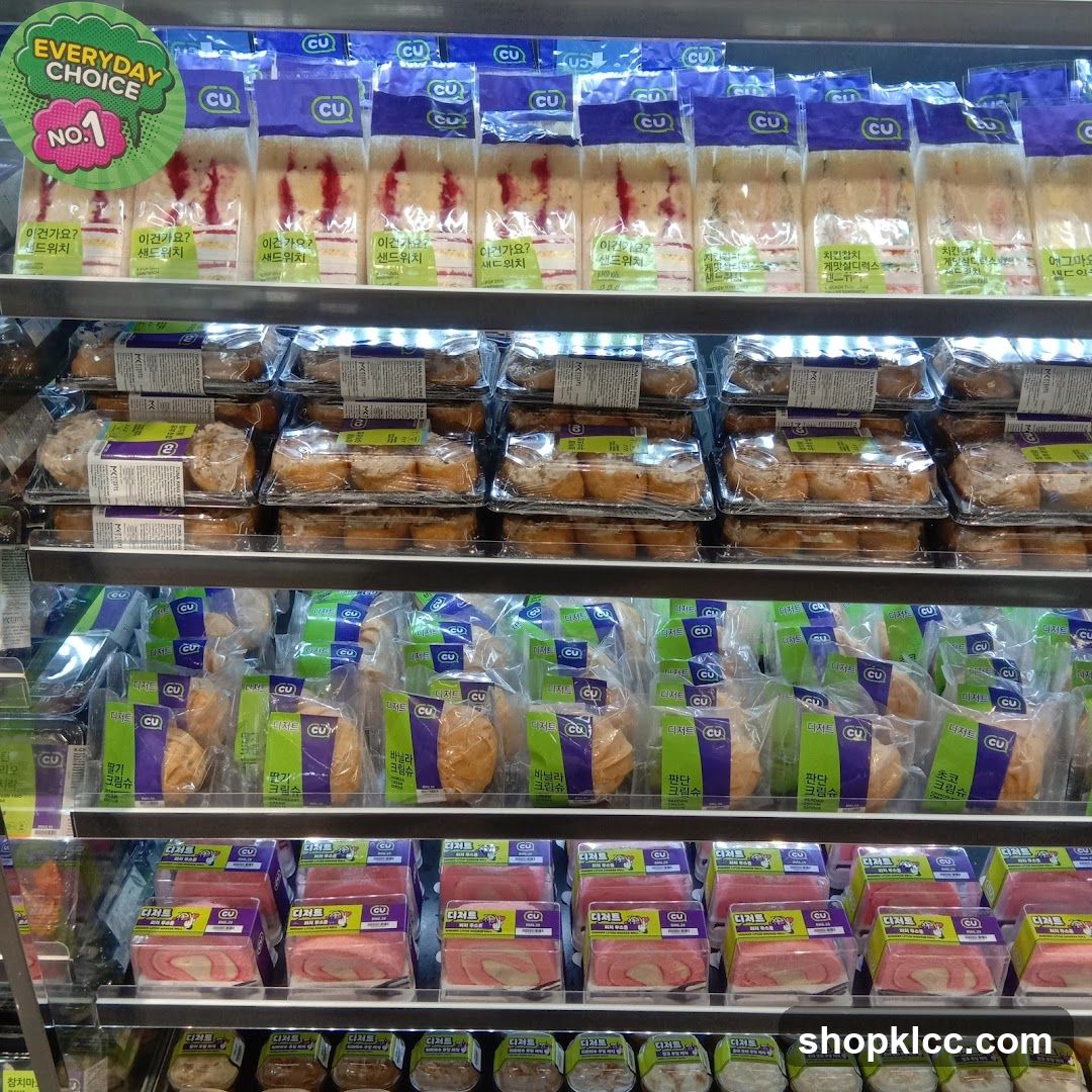 Refrigerated Display Case with Sandwiches and Desserts