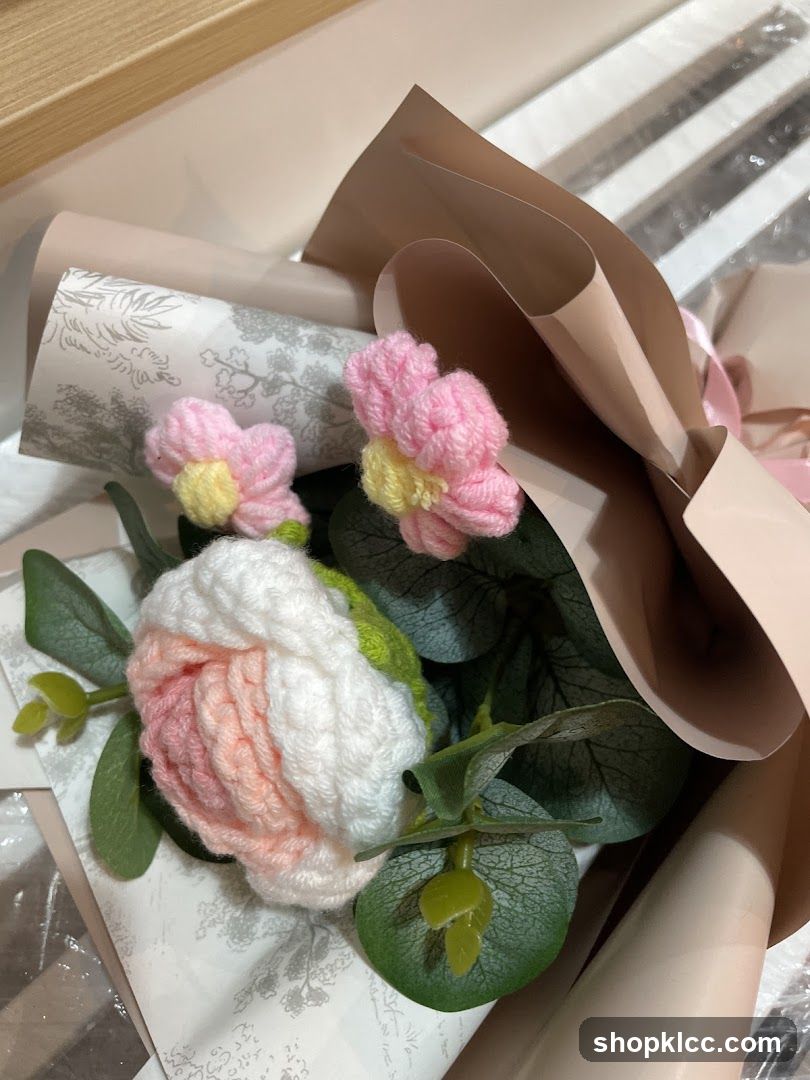 Crocheted Flower Bouquet