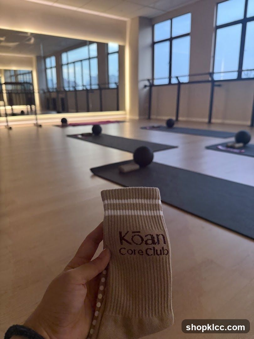 Yoga Studio with Branded Socks