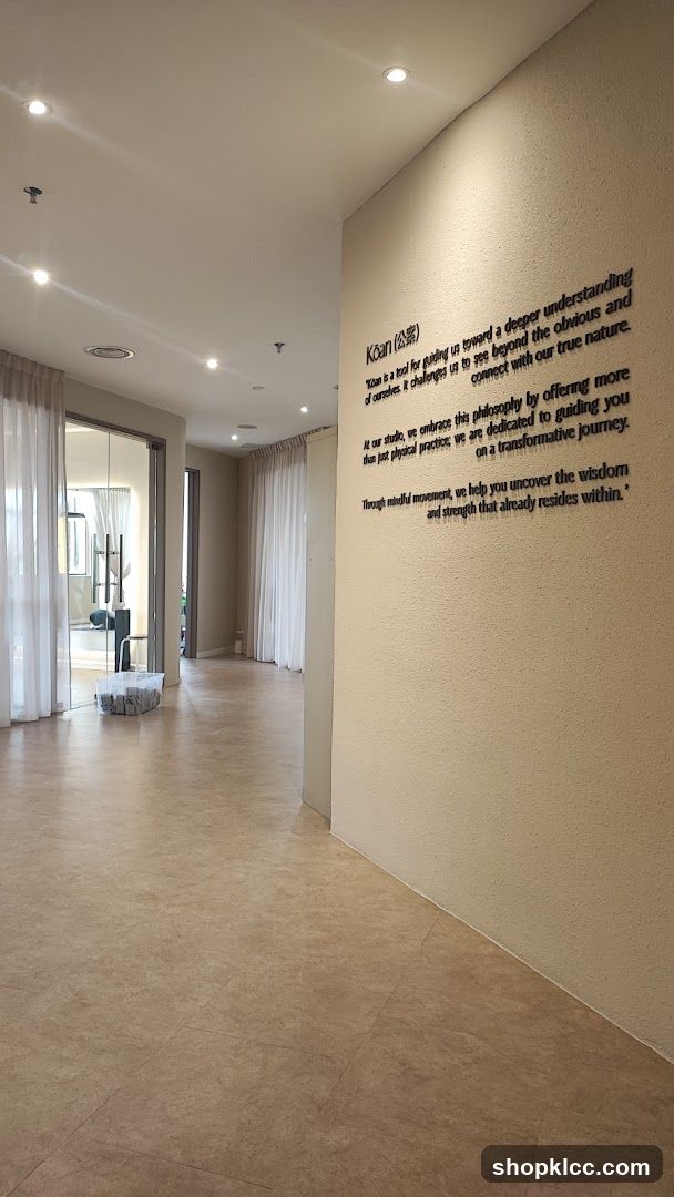 Studio Interior with Philosophy Text