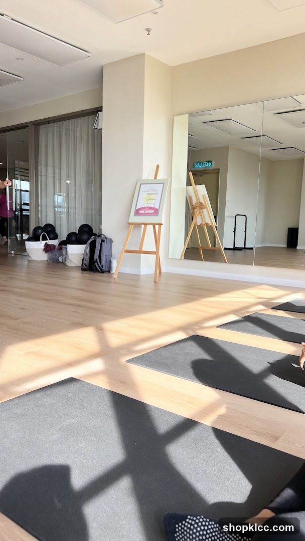 Yoga Studio with Mats and Mirrors