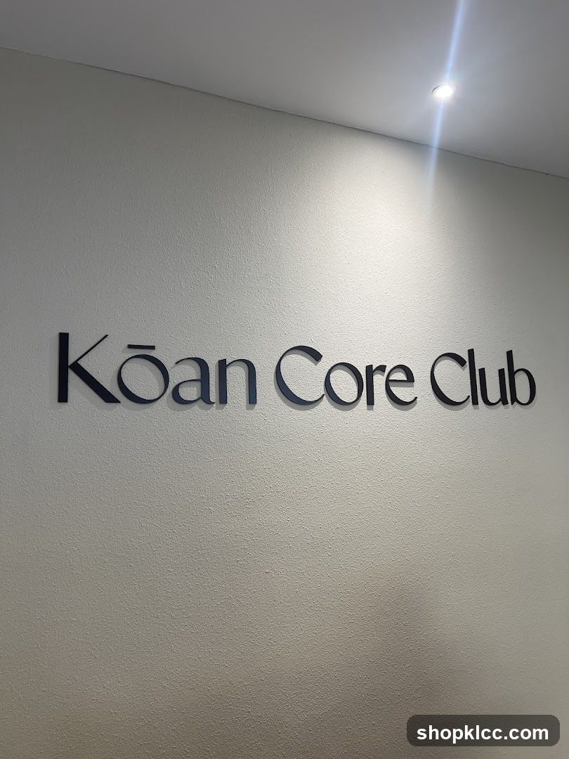 Koan Core Club Sign