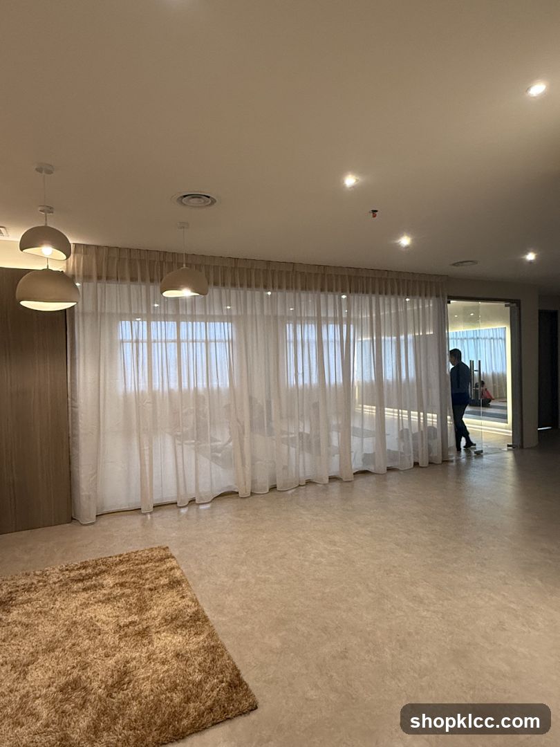 Modern Interior with Sheer Curtains