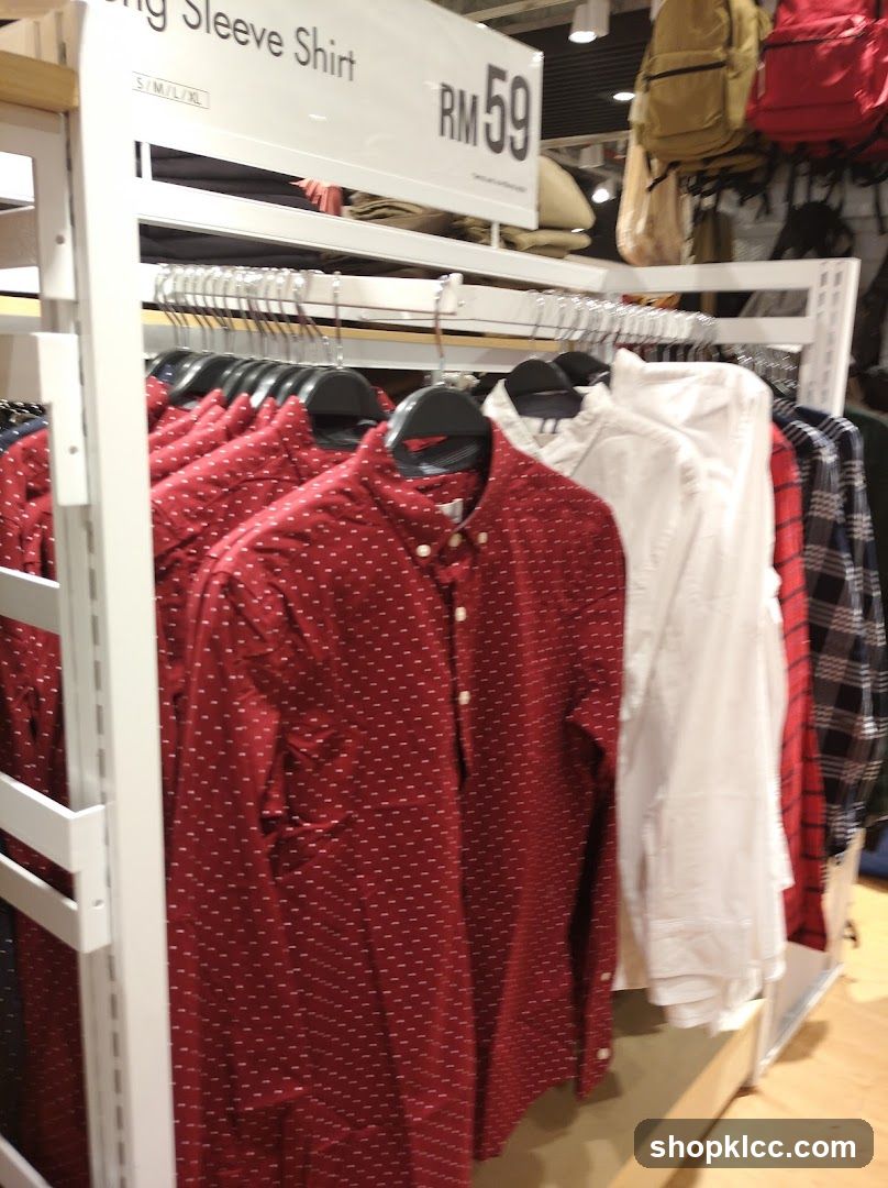 Long Sleeve Shirt Display