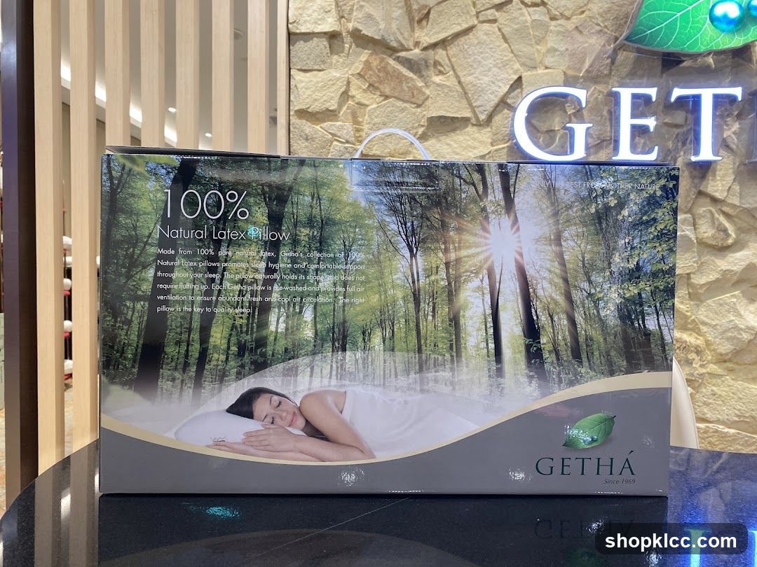 GETHA 100% Natural Latex Pillow Packaging