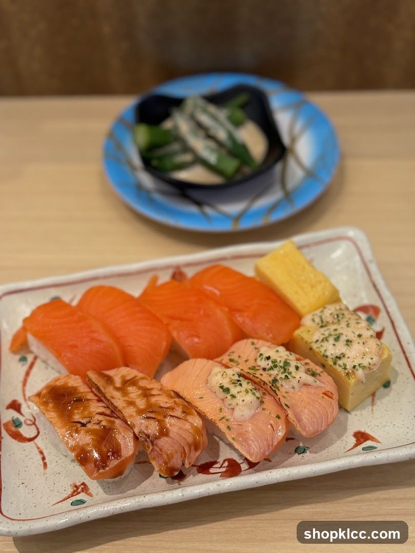 Sushi Platter with Salmon and Tofu