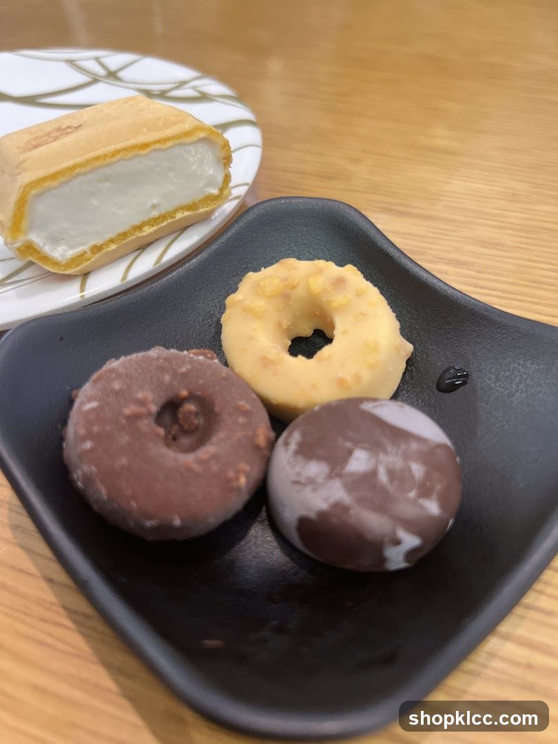 Dessert Platter with Donuts and Cream Cake