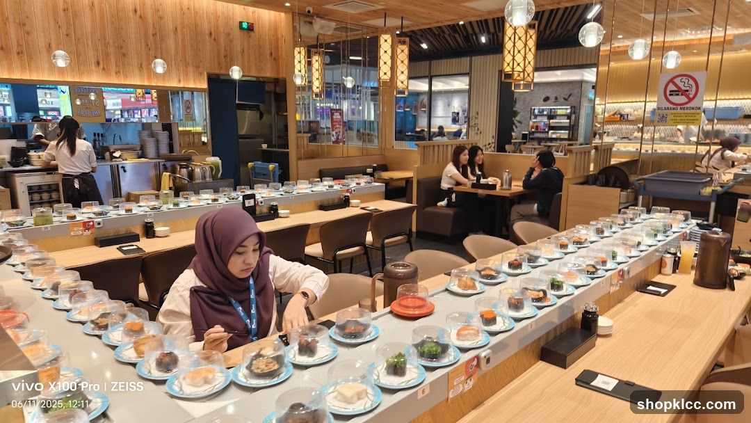 Sushi Conveyor Belt Restaurant Interior