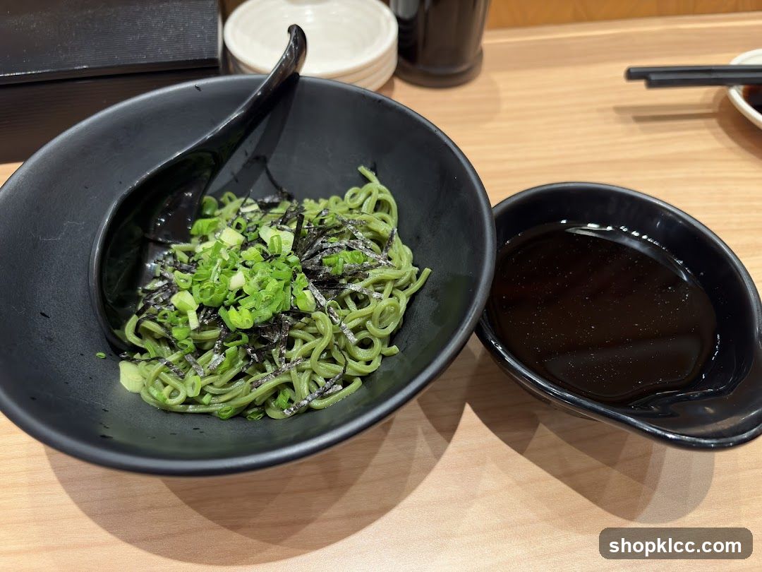 Matcha Ramen Bowl with Soy Sauce
