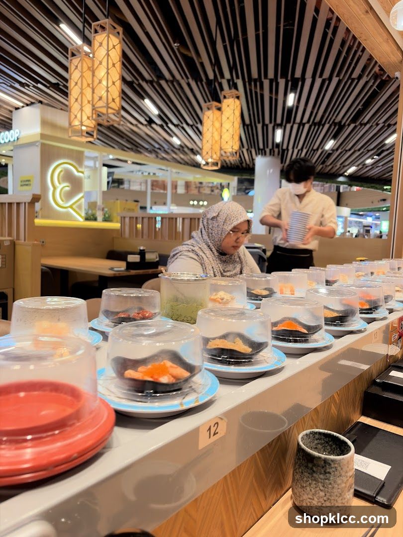 Sushi Conveyor Belt Restaurant Interior