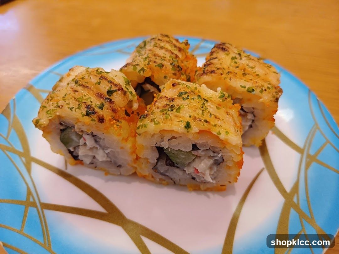 Grilled Salmon Sushi Roll