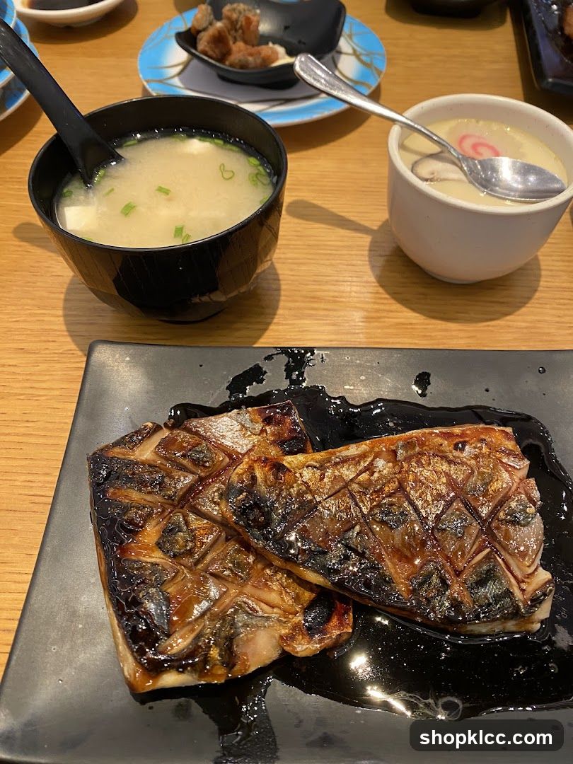 Grilled Fish with Soup Bowls