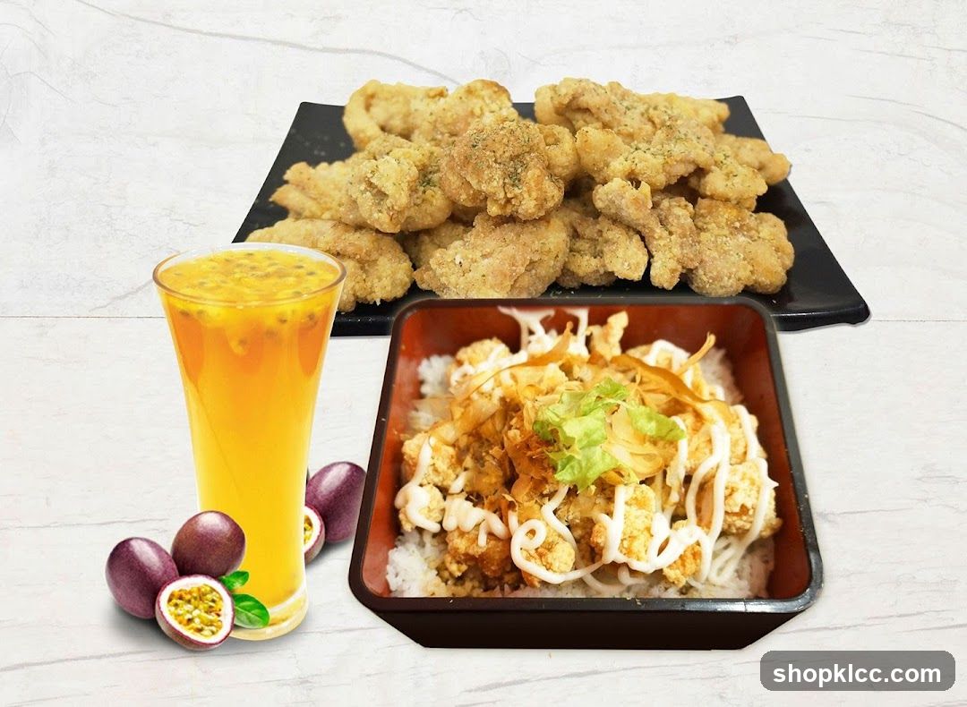 Fried Chicken and Juice Meal