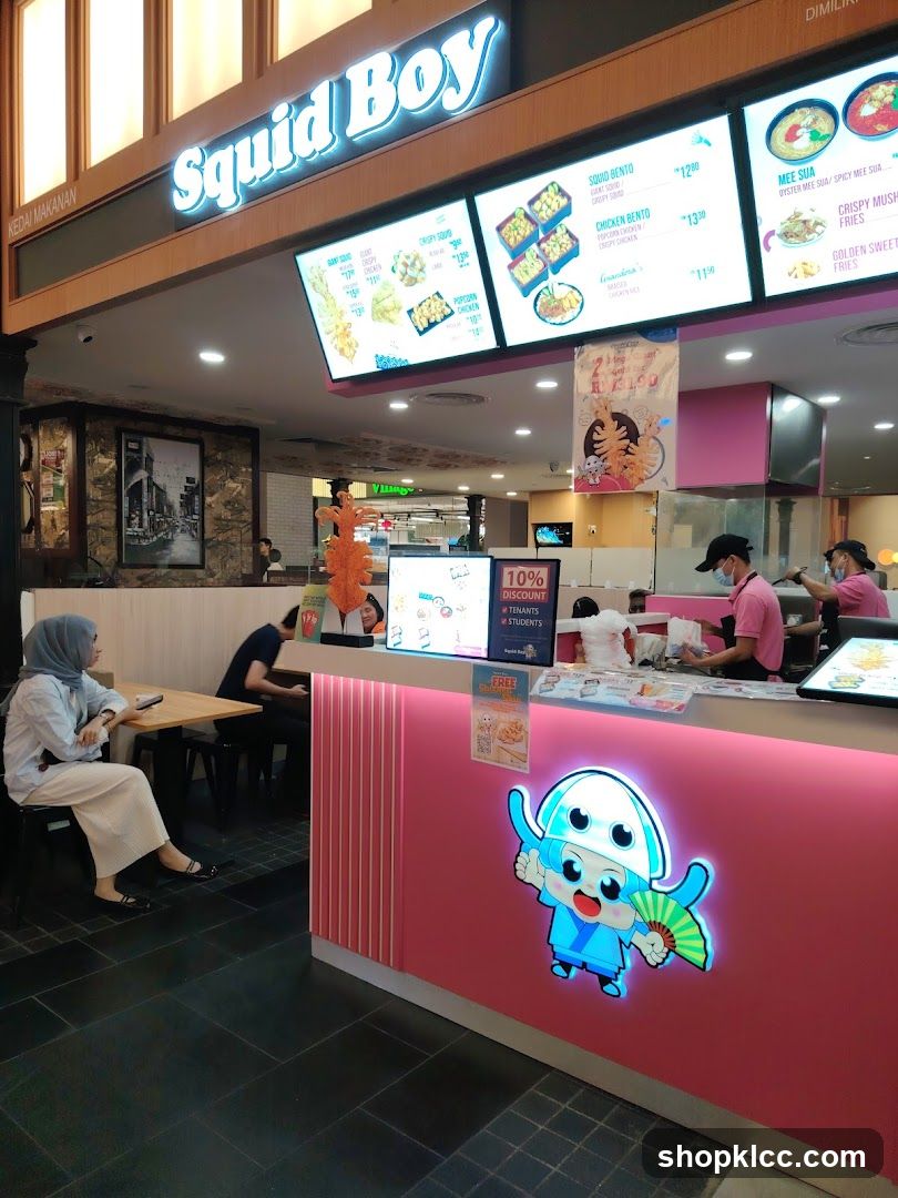 Squid Boy Food Stall Interior