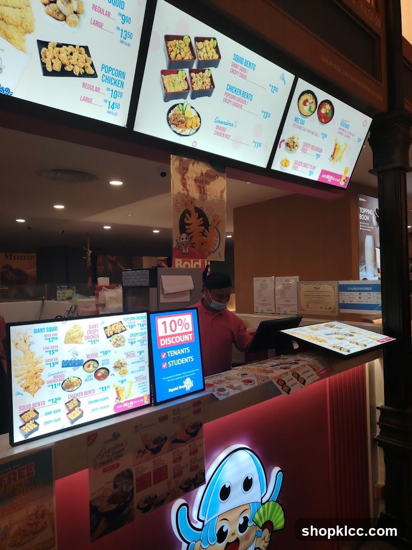 Food Court Counter Display