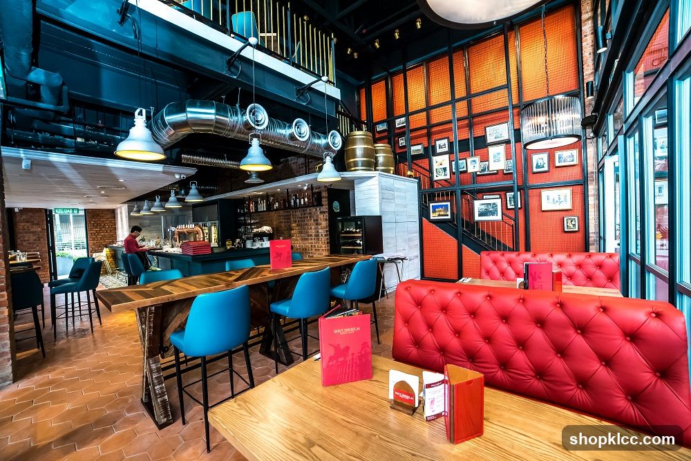 Interior of a modern bar or restaurant