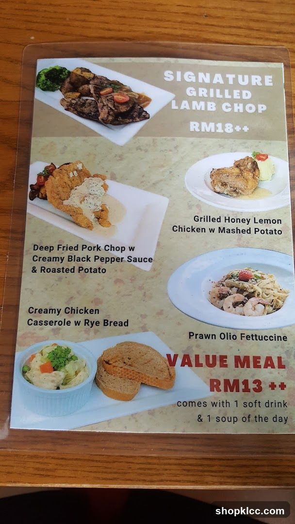 Restaurant Menu Page