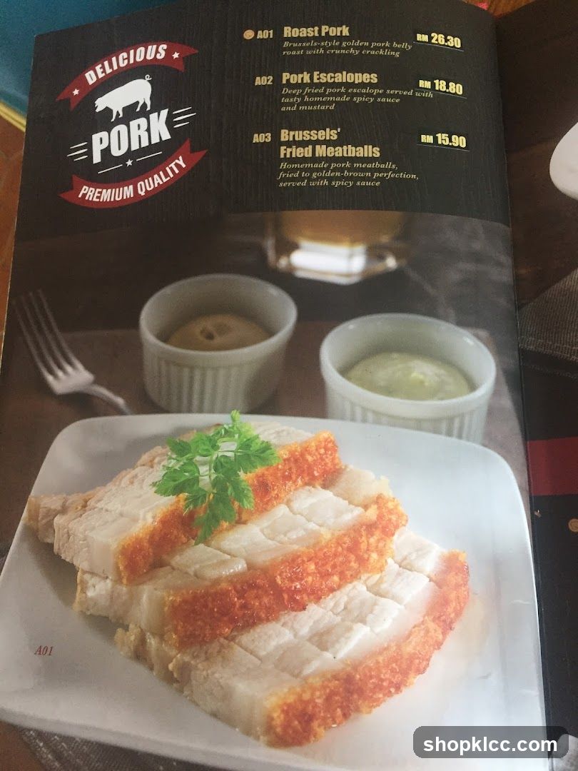 Pork Menu Page