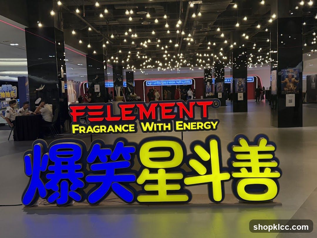 Exhibition or Mall Interior with Branding and Signage