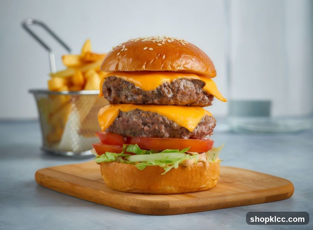Double Cheeseburger with Fries