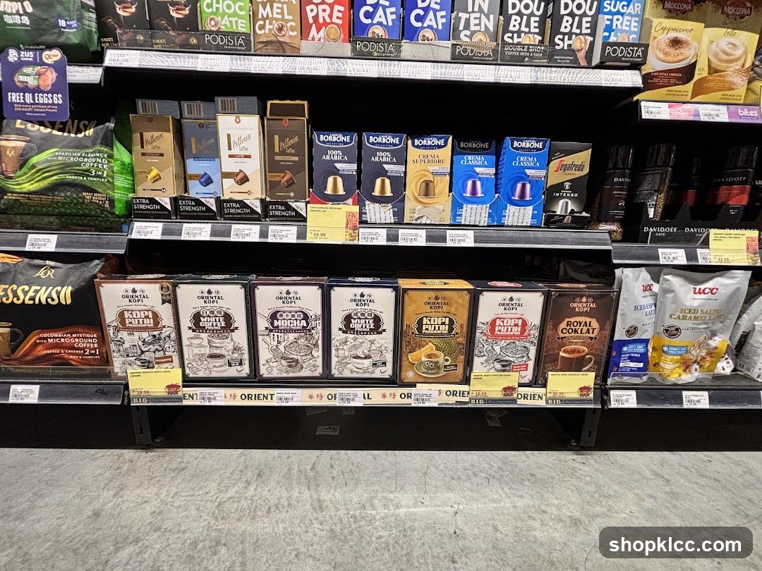 Coffee Products on Shelves