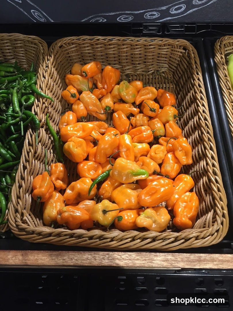Orange Habanero Peppers
