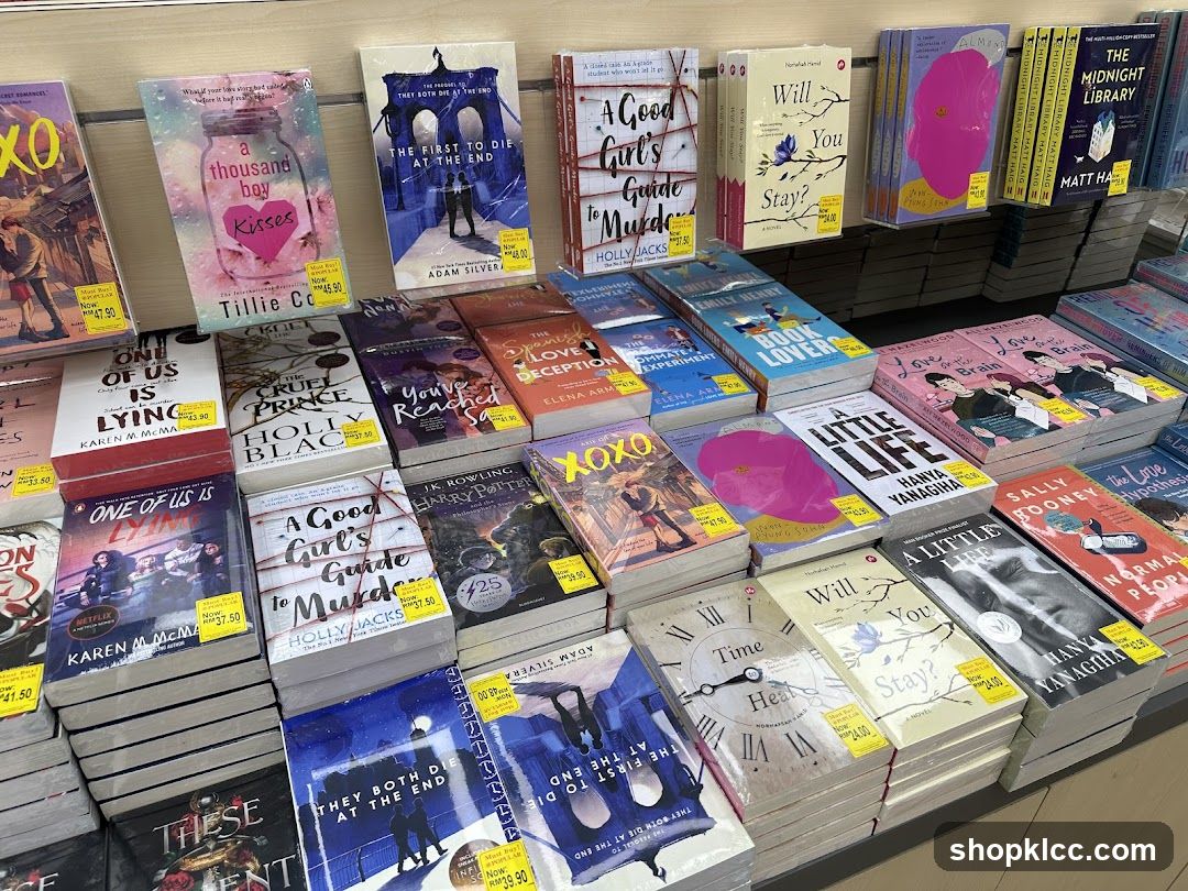 Books on display
