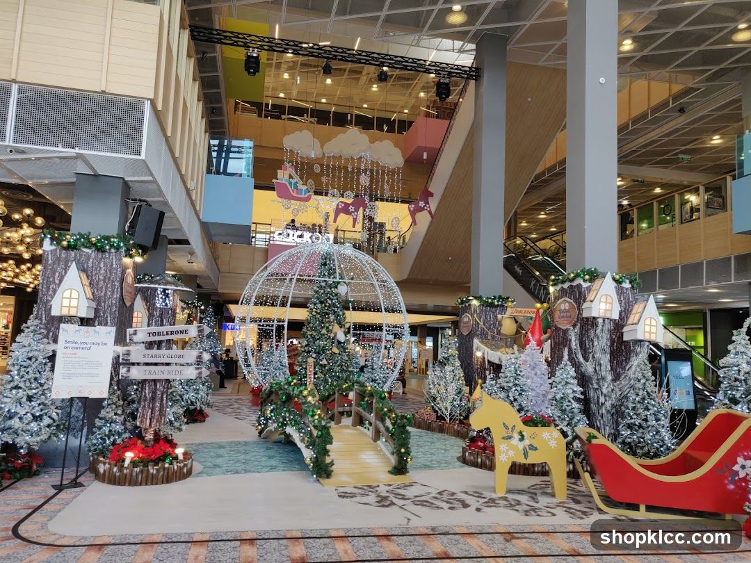Christmas display in a mall