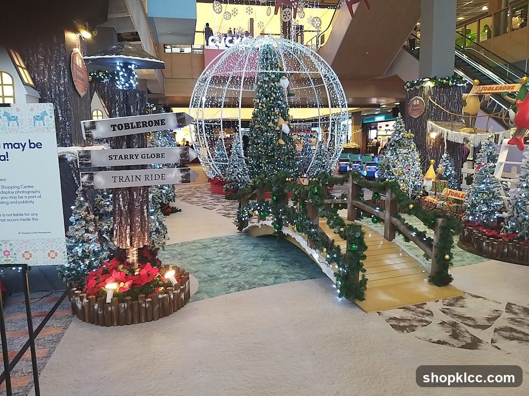 Christmas Display with Toblerone Theme