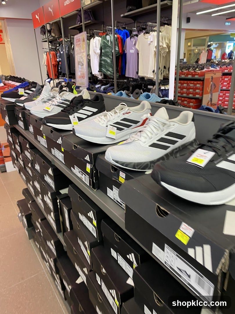 Adidas Shoe Display in Store