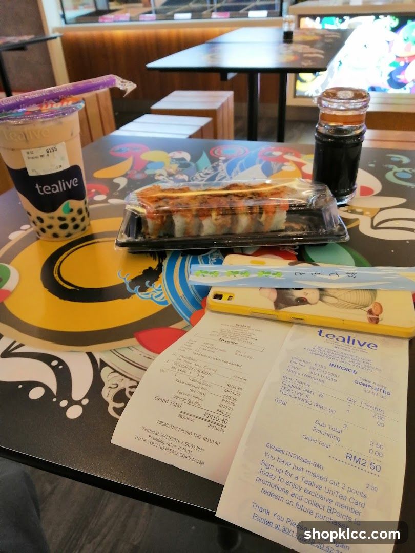 Tealive Meal Spread