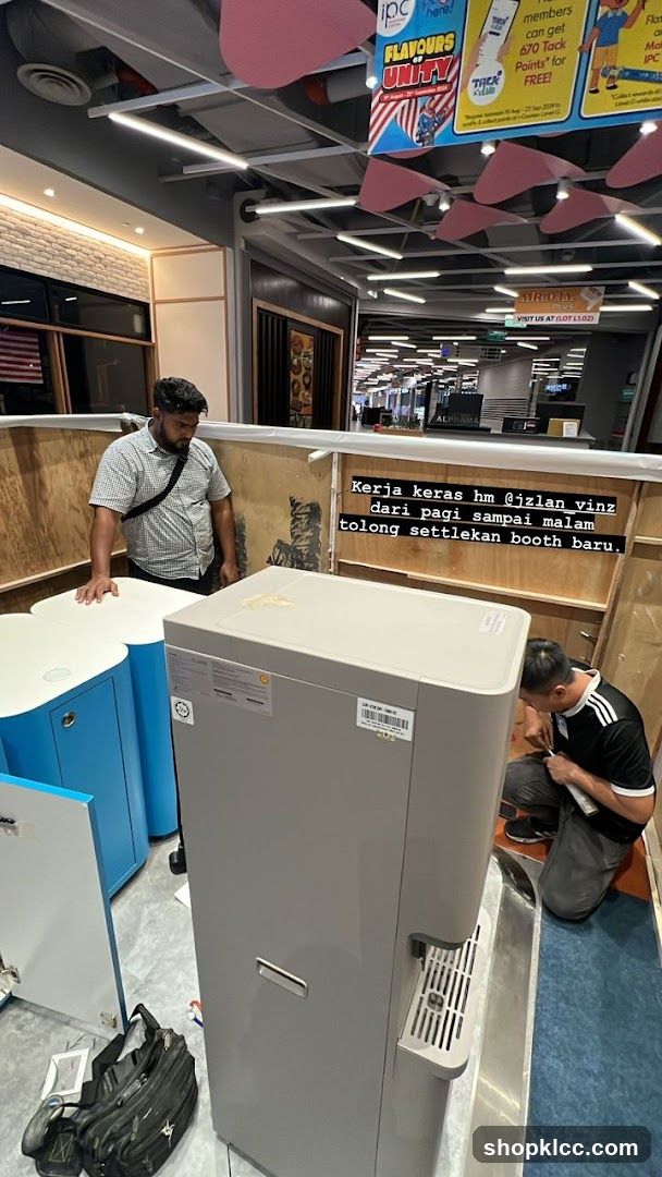 Setting up a new booth