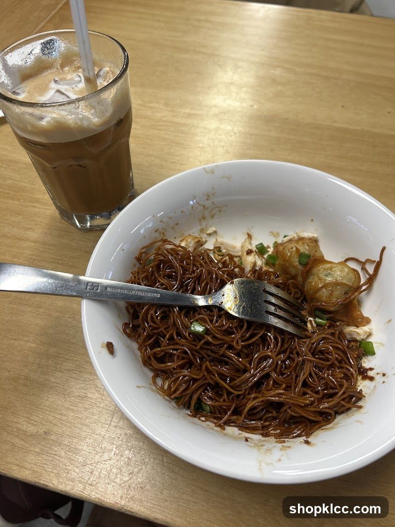 Noodles and Iced Coffee