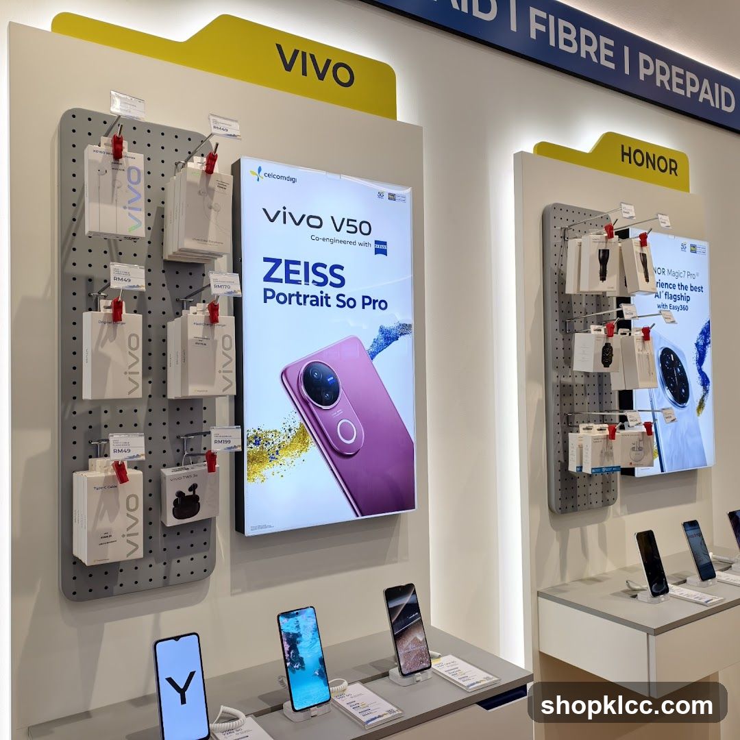 Vivo and Honor Product Display