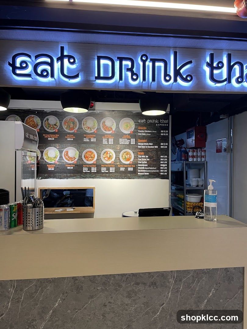 Counter with Menu