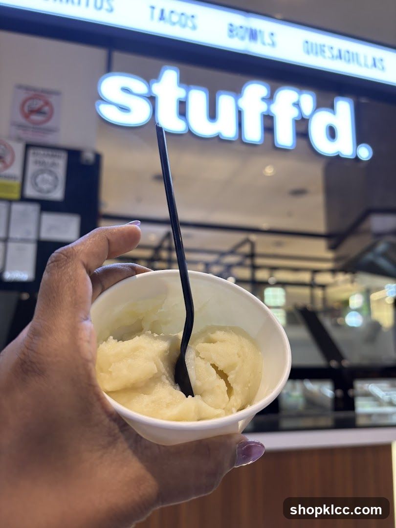 Ice cream cup with a spoon