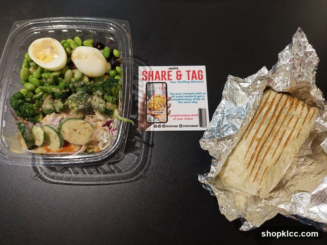 Food and Promotional Card