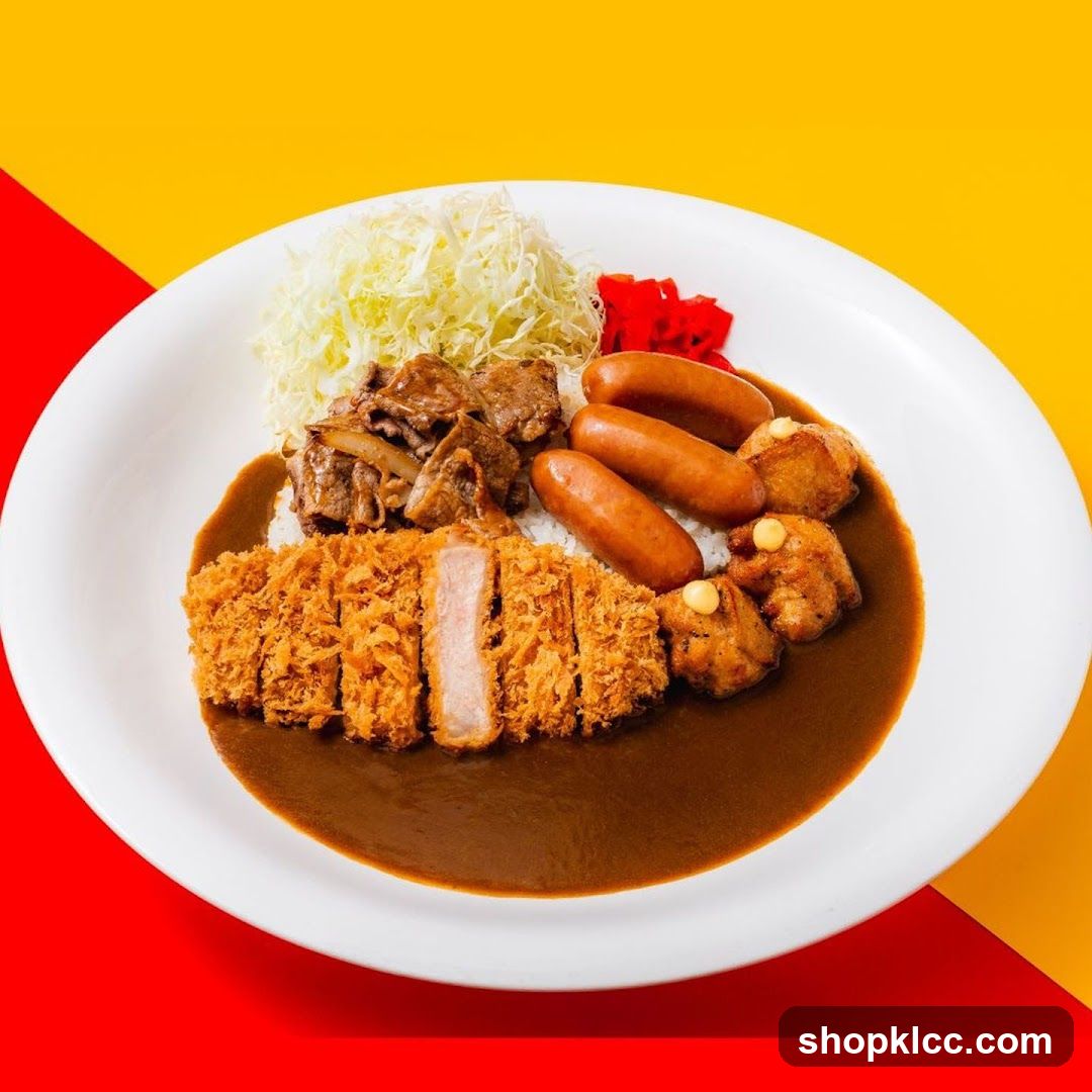 Curry with Tonkatsu and Sausages