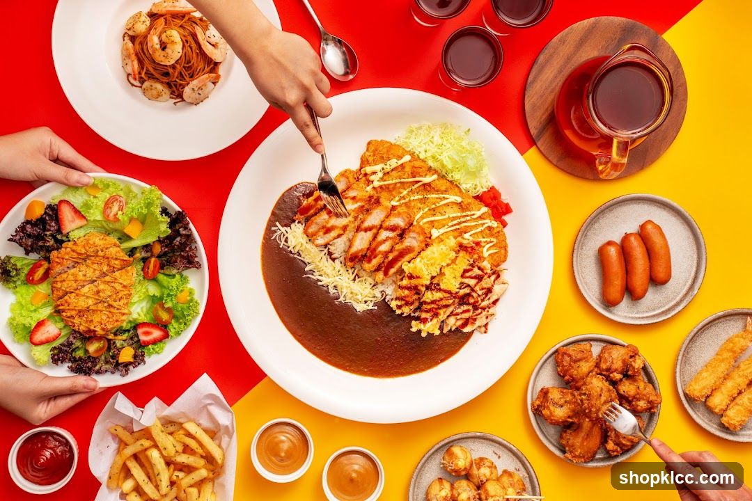 Assortment of Japanese Food Dishes