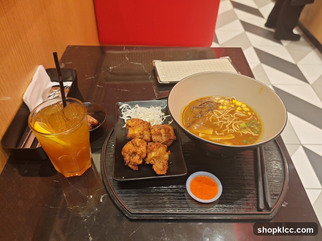 Ramen and Fried Chicken Meal