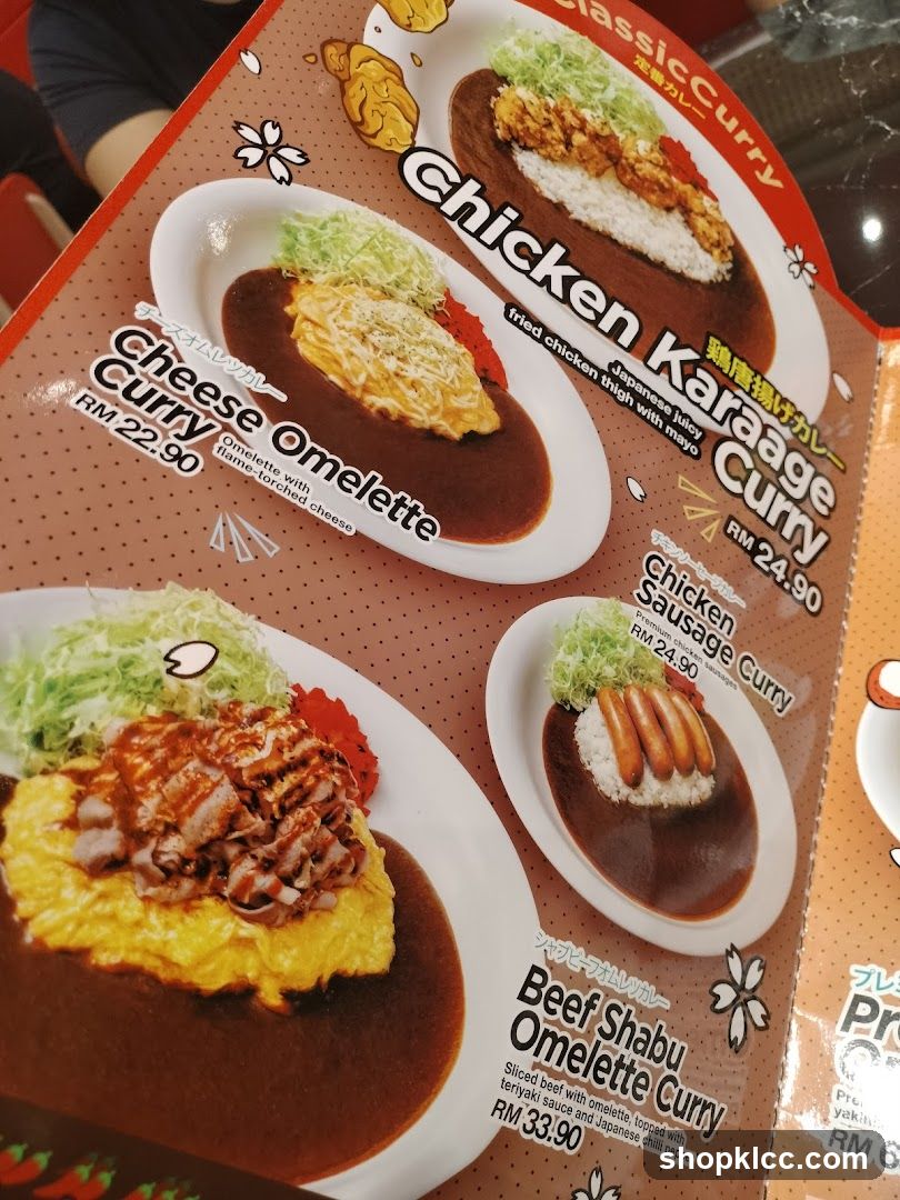 Curry Menu