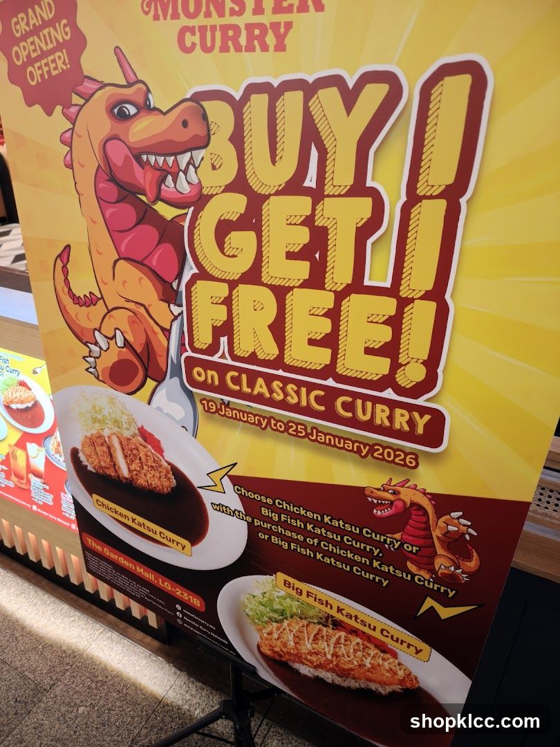 Monster Curry Buy 1 Get 1 Free Promotion