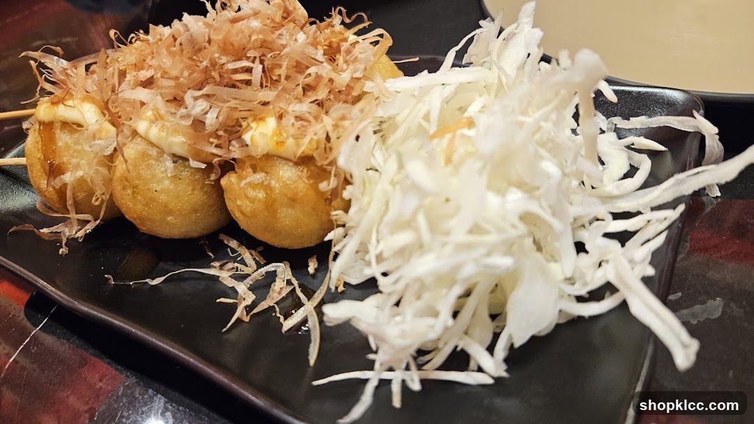 Takoyaki with Shredded Cabbage